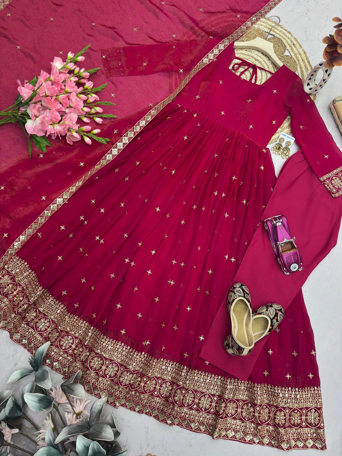 DESIGNER PARTY WEAR LOOK COLLECTION WHOLESALE GEELAN FASHION SURAT