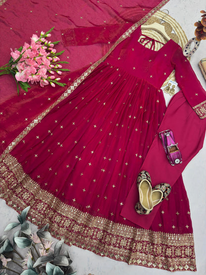 DESIGNER PARTY WEAR LOOK COLLECTION WHOLESALE GEELAN FASHION SURAT