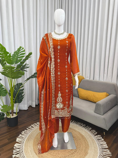 STEP INTO EFFORTLESS CHARM WITH OUR EXCLUSIVE 3-PIECE SET – CRAFTED FOR COMFORT, STITCHED WITH GRACE WHOLESALE GEELAN FASHION SURAT