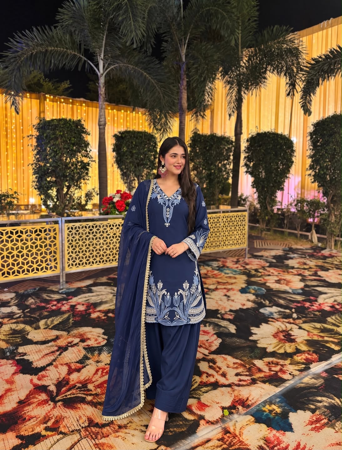 NEW FANCY DESIGN PAKISTANI COLLECTION FARSI SALWAR KURTA WITH DUPATTA SET FULLY STITCHED READY TO WEAR WHOLESALE GEELAN FASHION SURAT
