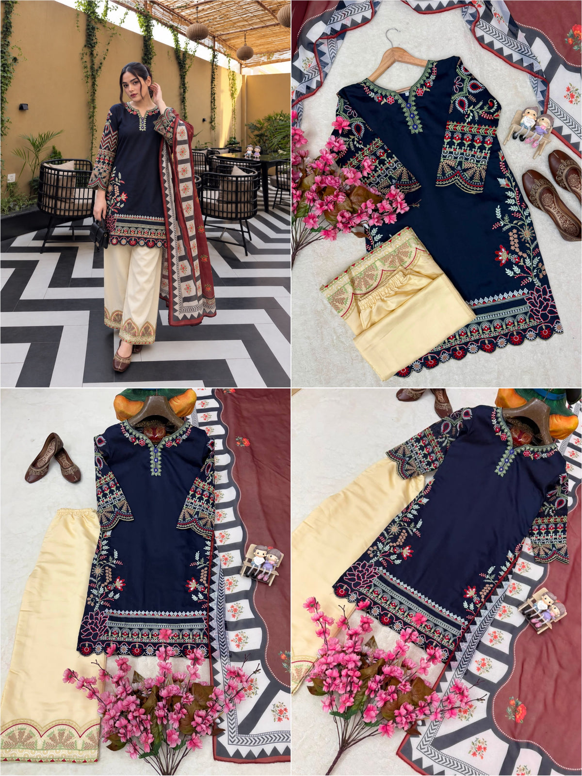 ENHANCE THE BEAUTY OF YOUR WARDROBE WITH THIS NEWLY LAUNCHED KURTI & PLAZZO SET WHOLESALE GEELAN FASHION SURAT