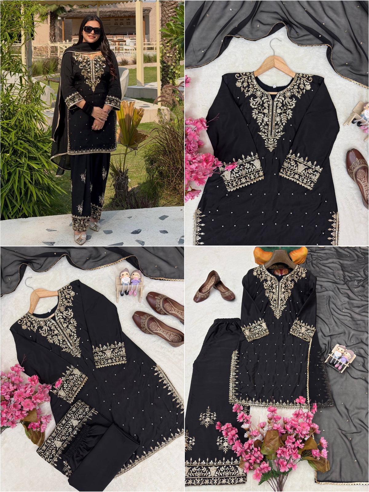 ENHANCE THE BEAUTY OF YOUR WARDROBE WITH THIS NEWLY LAUNCHED KURTI & PLAZO SET WHOLESALE GEELAN FASHION SURAT
