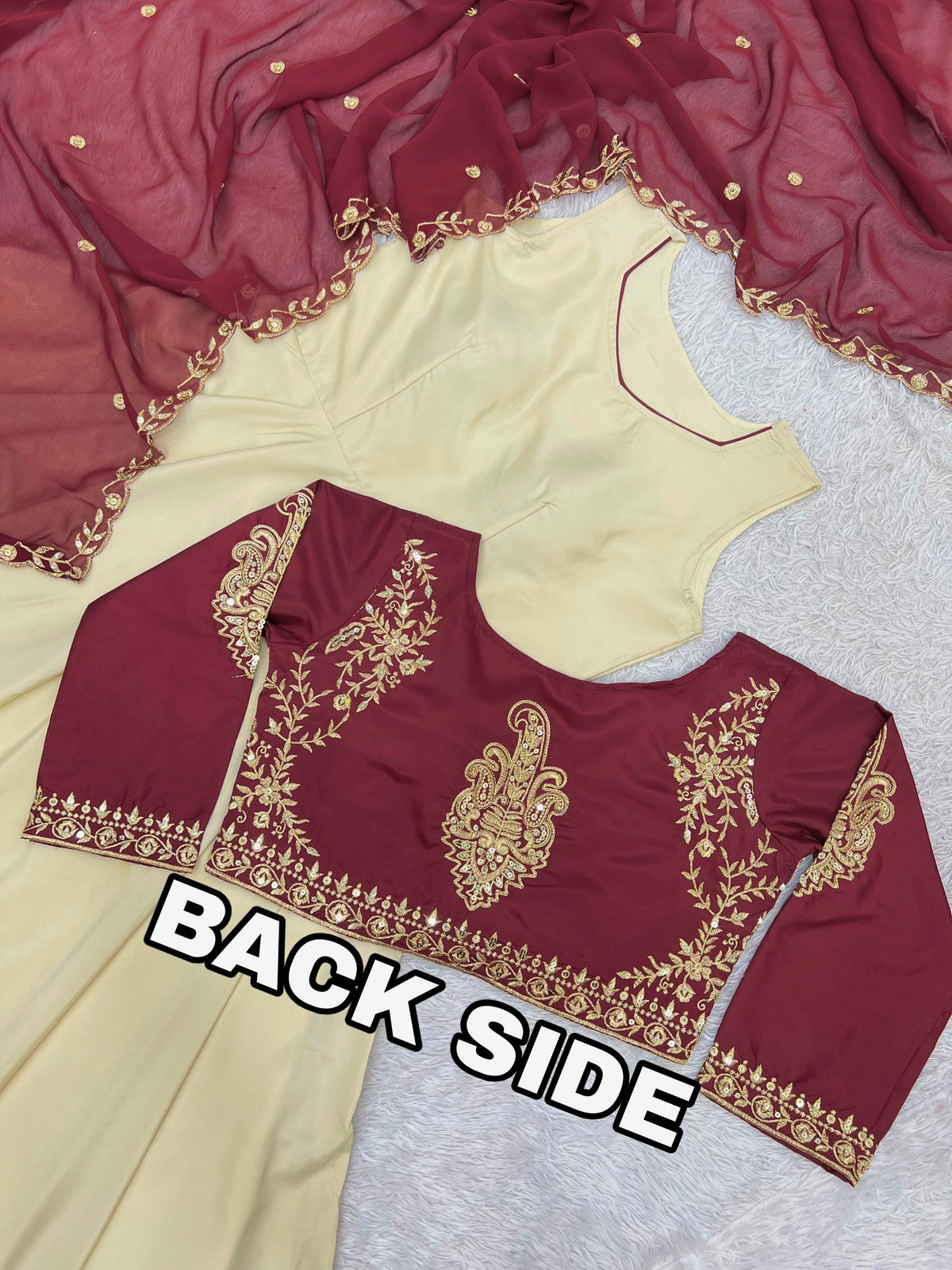 3 PIECE STYLISH GOWN WITH BEAUTIFUL  KOTI AND DUPATTA WHOLESALE GEELAN FASHION SURAT