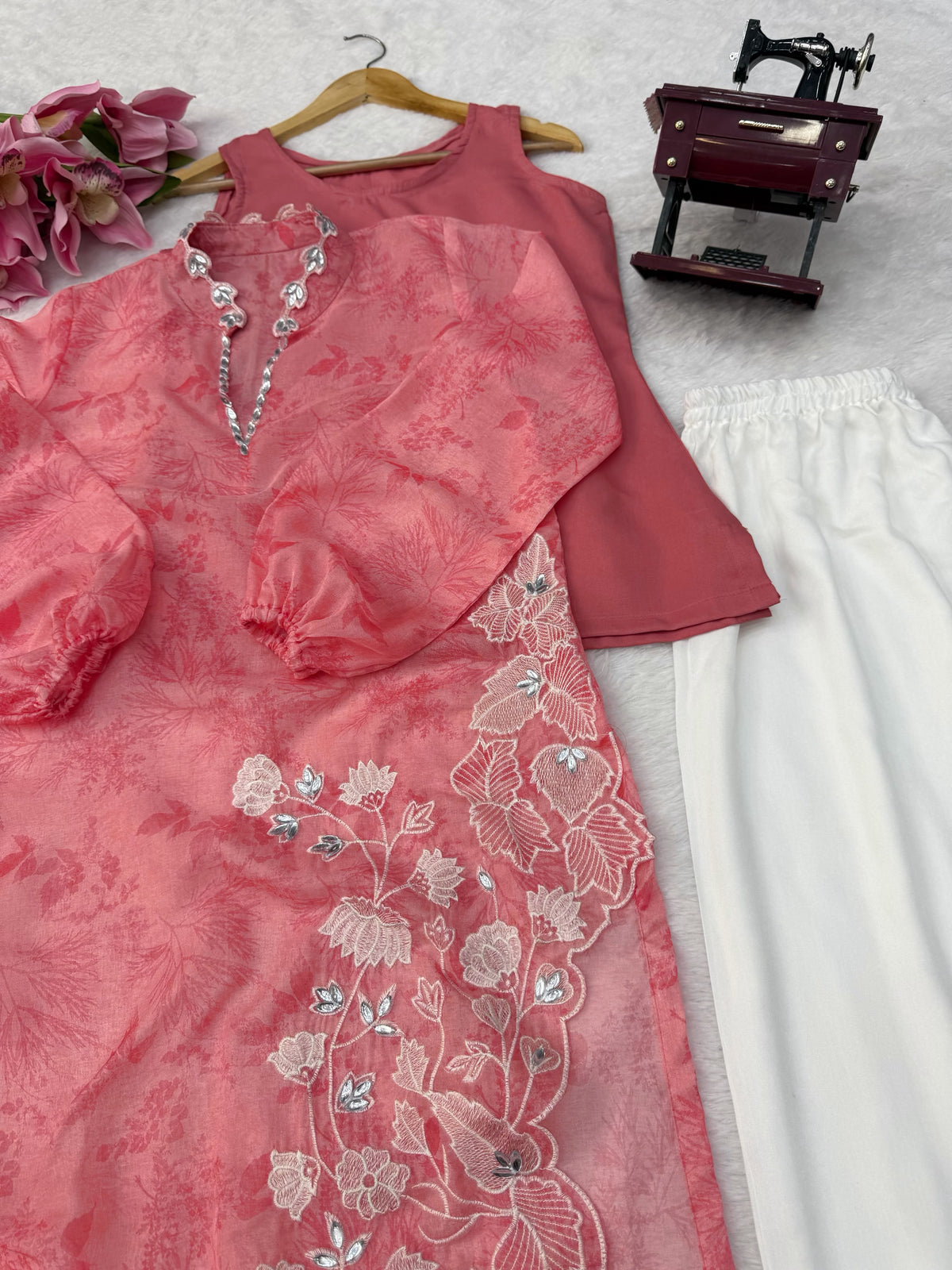 STEP INTO EFFORTLESS CHARM WITH OUR EXCLUSIVE 3-PIECE SET – CRAFTED FOR COMFORT, STITCHED WITH GRACE. WHOLESALE GEELAN FASHION SURAT